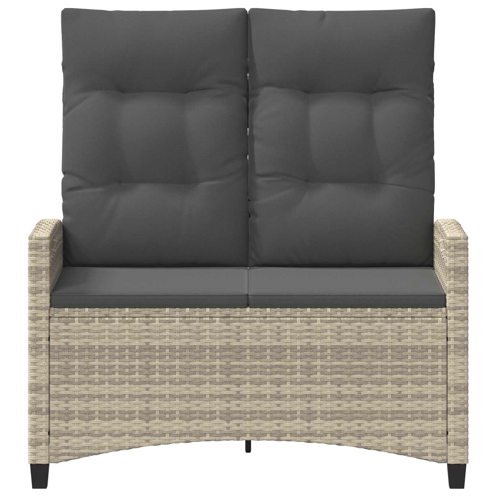 Vrtna klupa s jastukom 105 x 60 x 112 cm čelik