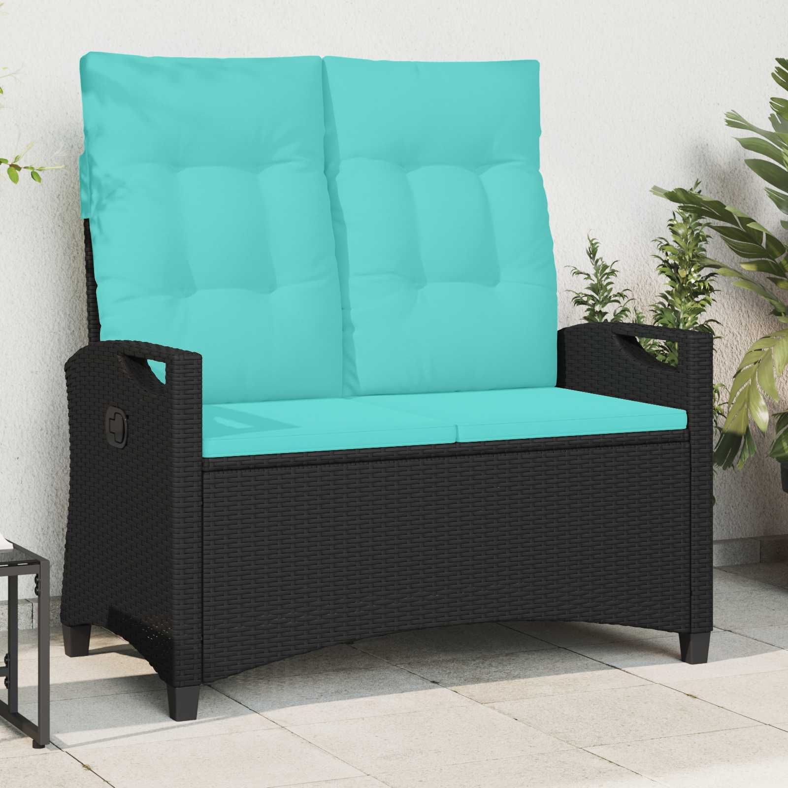 Vrtna klupa s jastukom 105 x 60 x 112 cm čelik