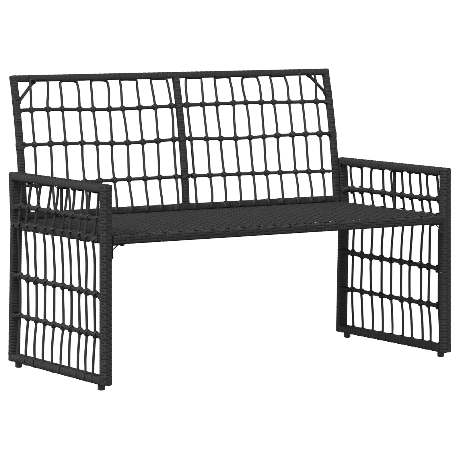 Set vanjskog namještaja 4 pcs Crna i tamno siva