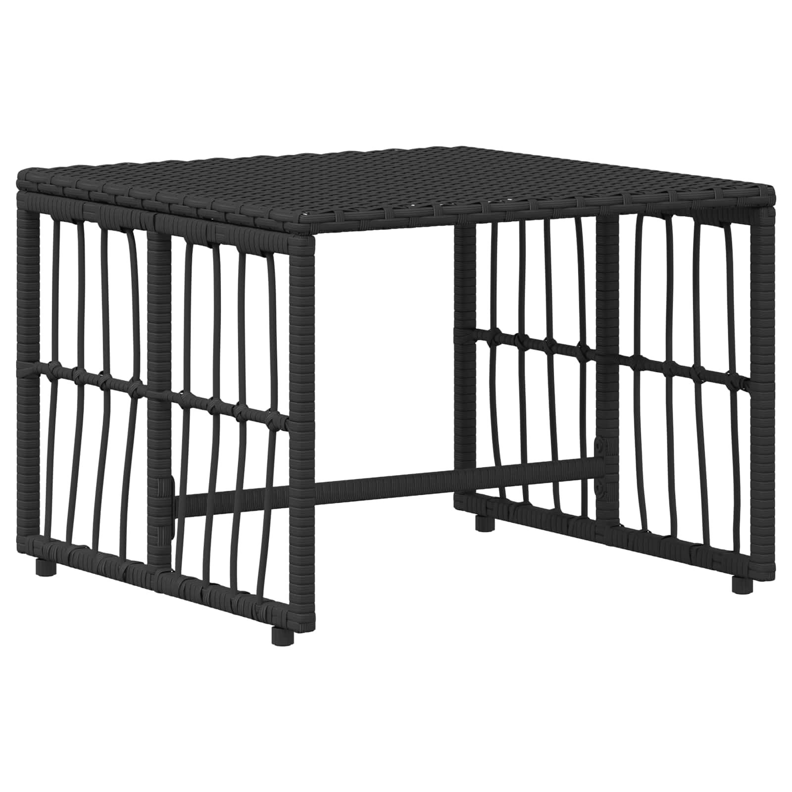 Set vanjskog namještaja 5 pcs Crna i tamno siva