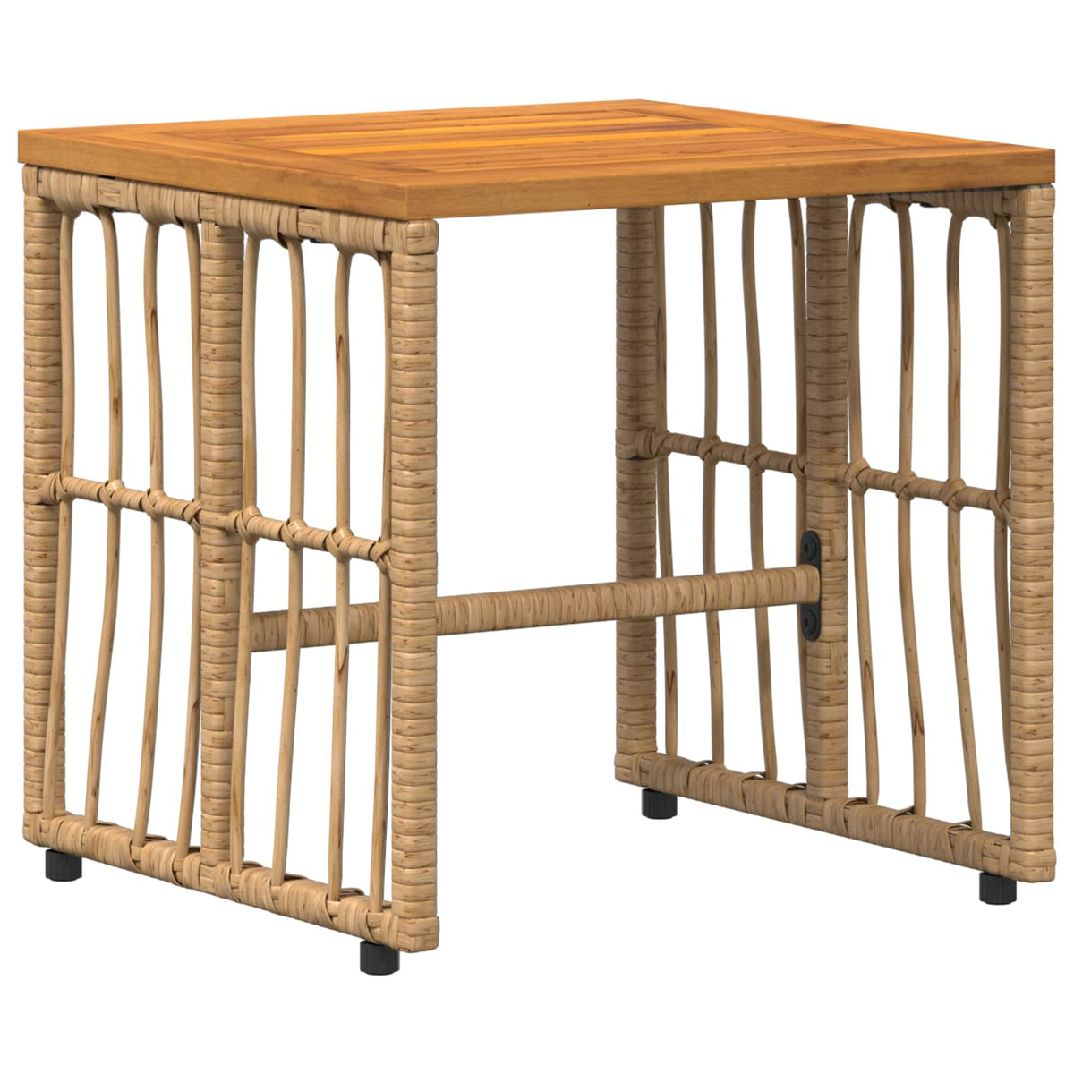 Set vanjskog namještaja 3 pcs Prirodna i krema bijela