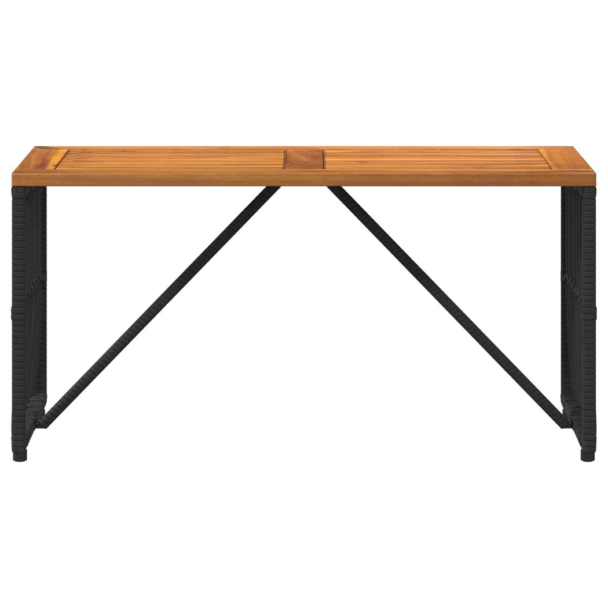 Vanjski stol Crna 80 x 40 x 40 cm Čelik i Poli Ratan