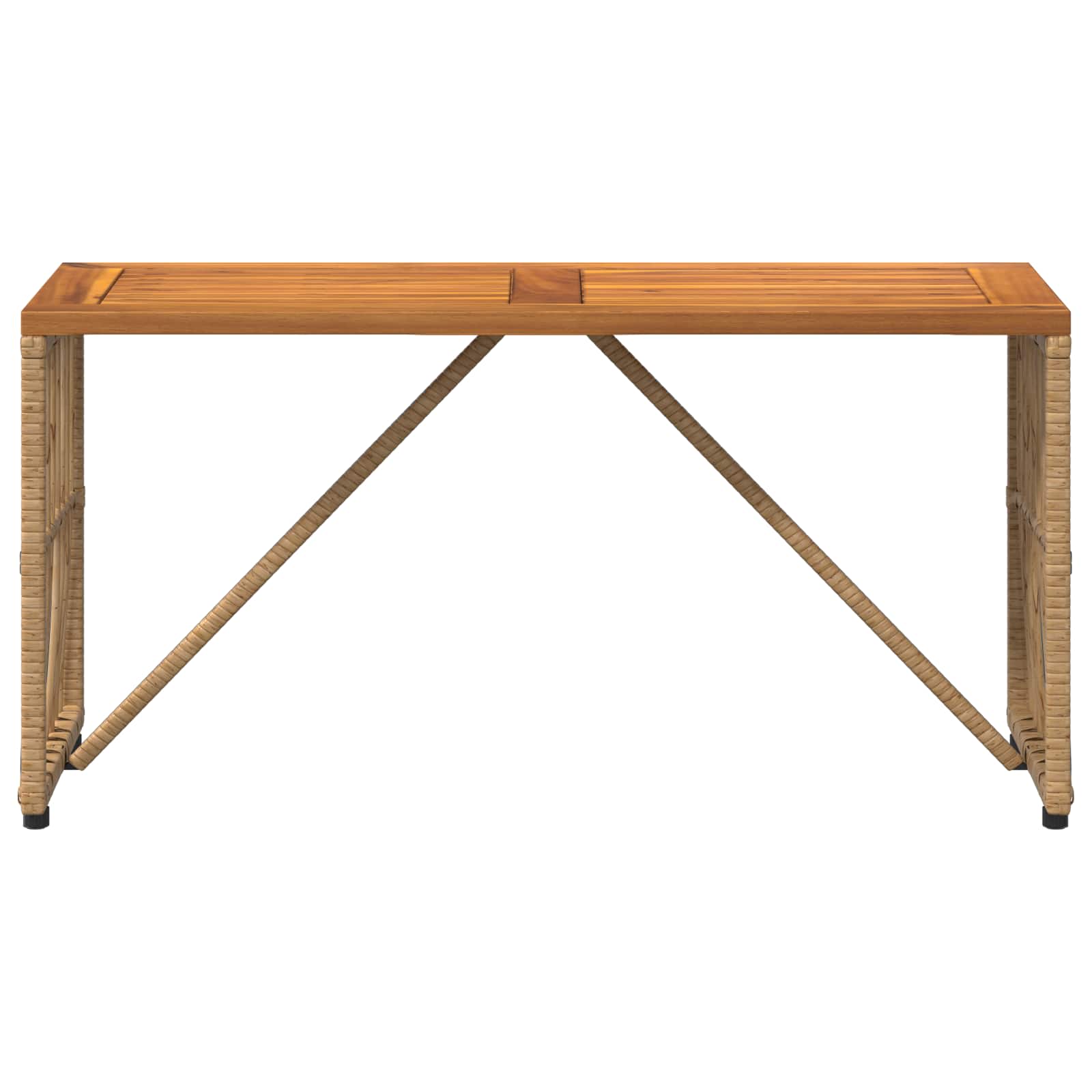 Vanjski stol Prirodna 80 x 40 x 40 cm Čelik i Poli Ratan