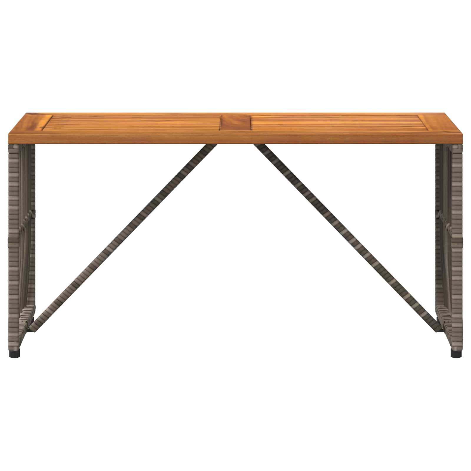 Vanjski stol Sivi 80 x 40 x 40 cm Čelik i Poli Ratan
