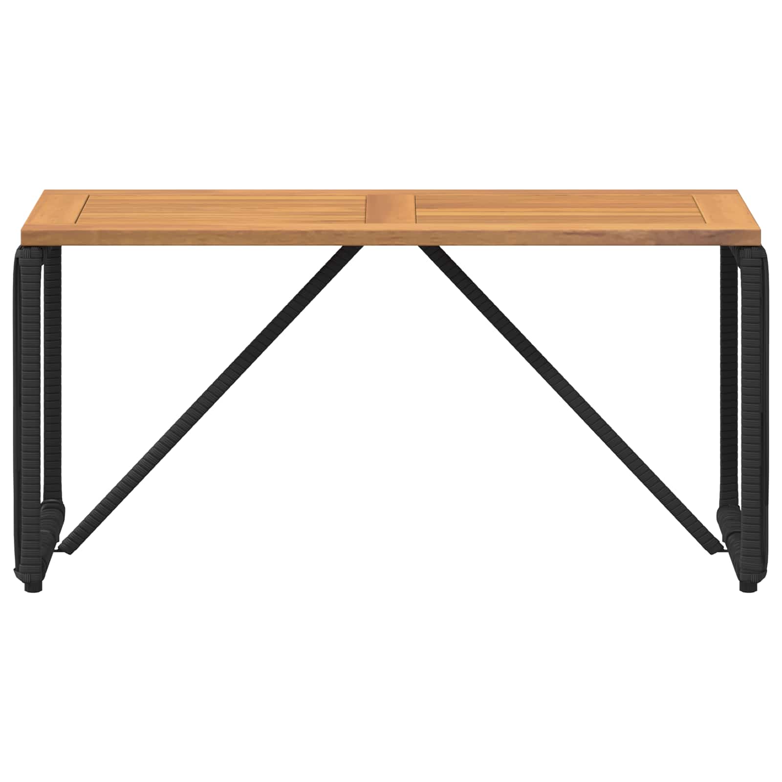Vanjski stol Crna i smeđa 80 x 40 x 40 cm poliratan