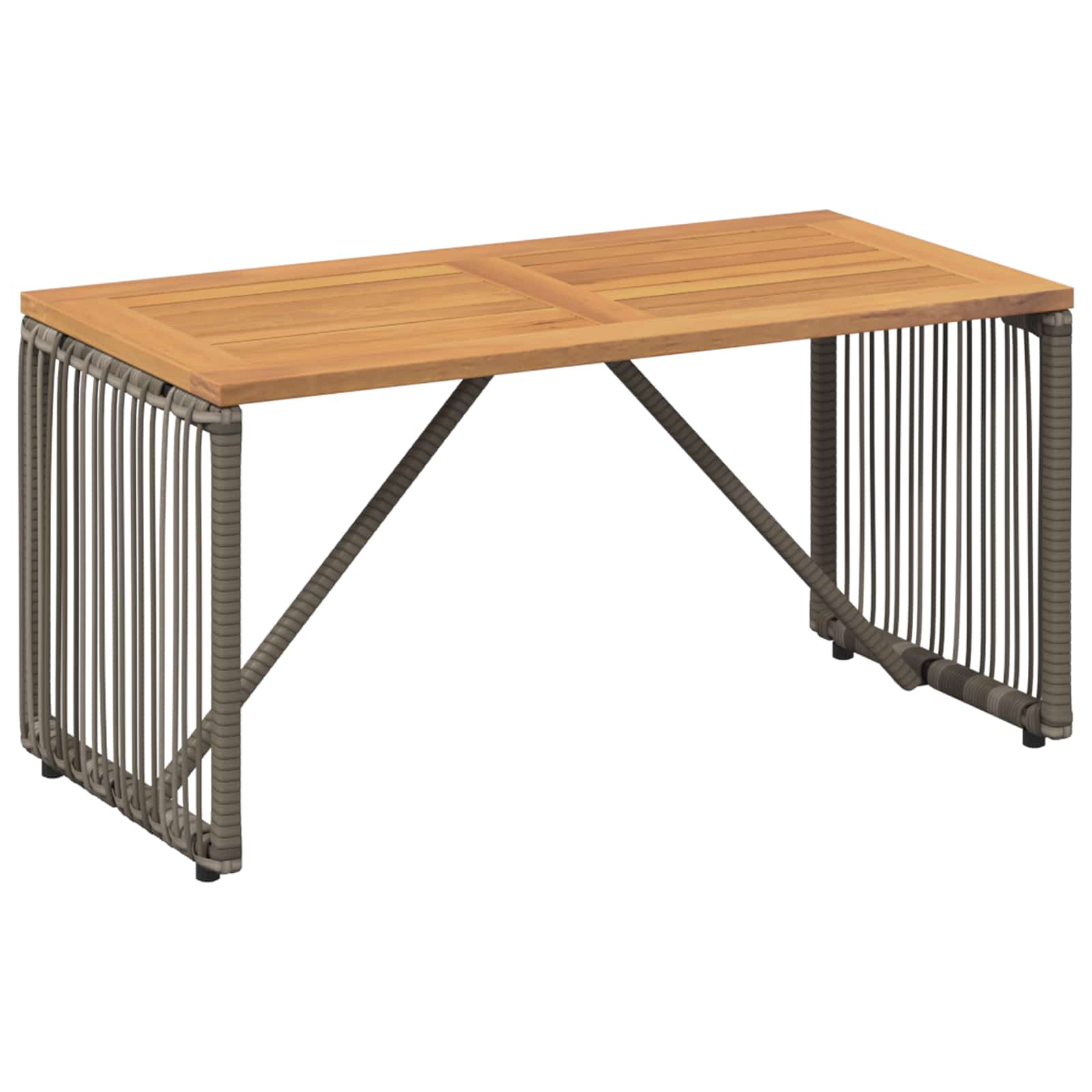 Vanjski stol Siva i smeđa 80 x 40 x 40 cm poliratan