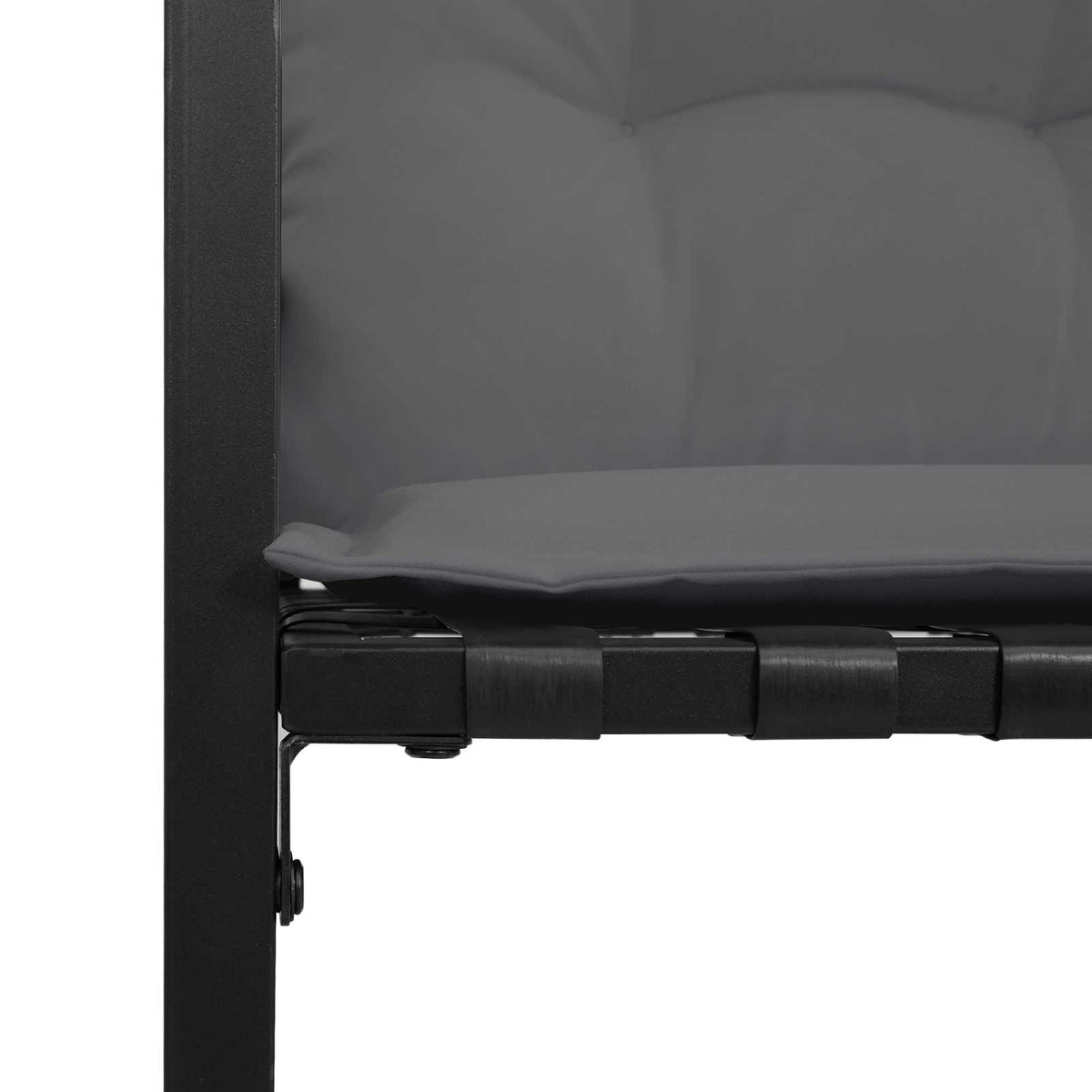 Set vanjskog namještaja s jastukom 4 pcs Svijetlo siva