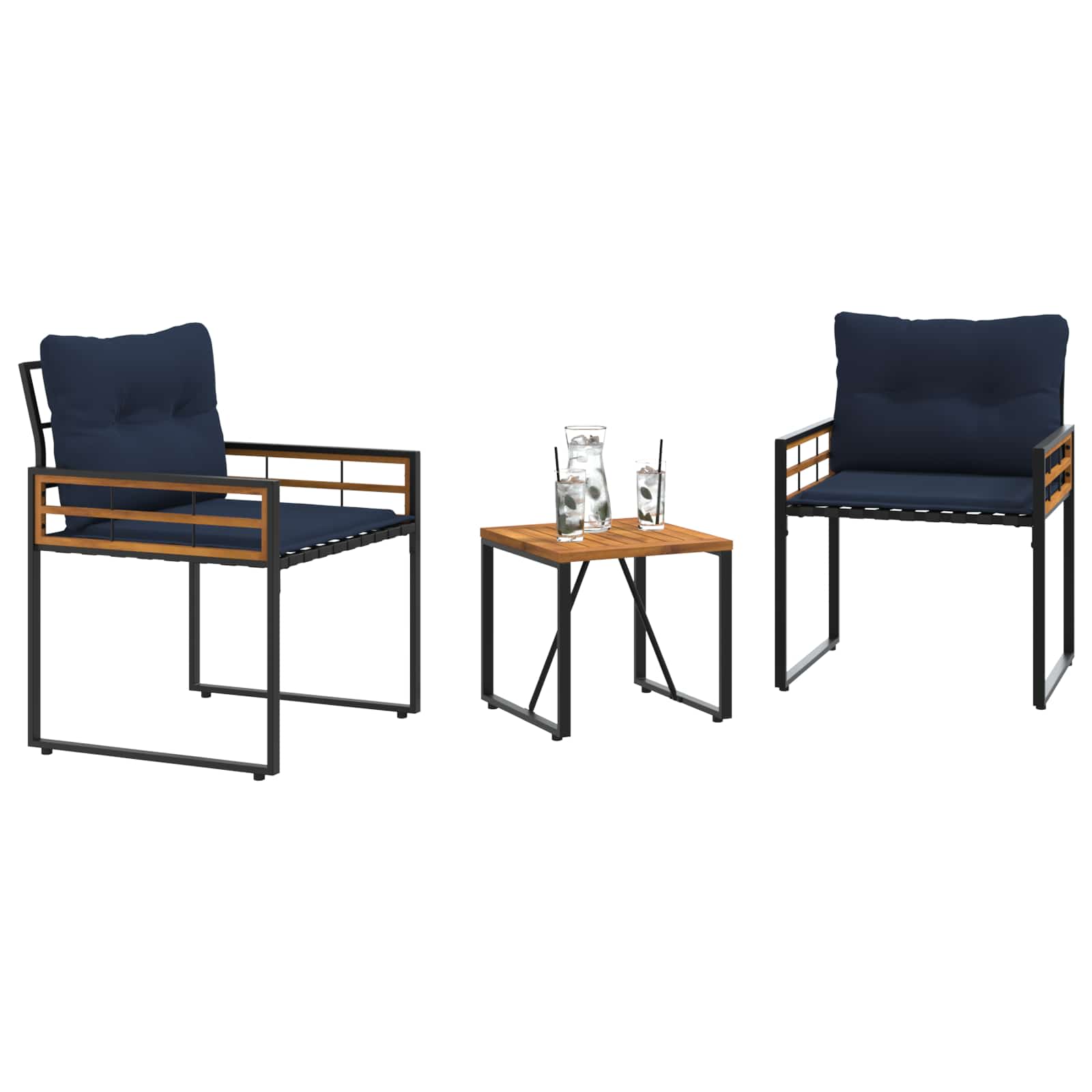 Set vanjskog namještaja s jastukom 3 pcs Mornarska