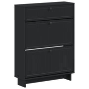 Ormar za cipele EDE 78 x 24 x 103 cm Konstruirano drvo Crna