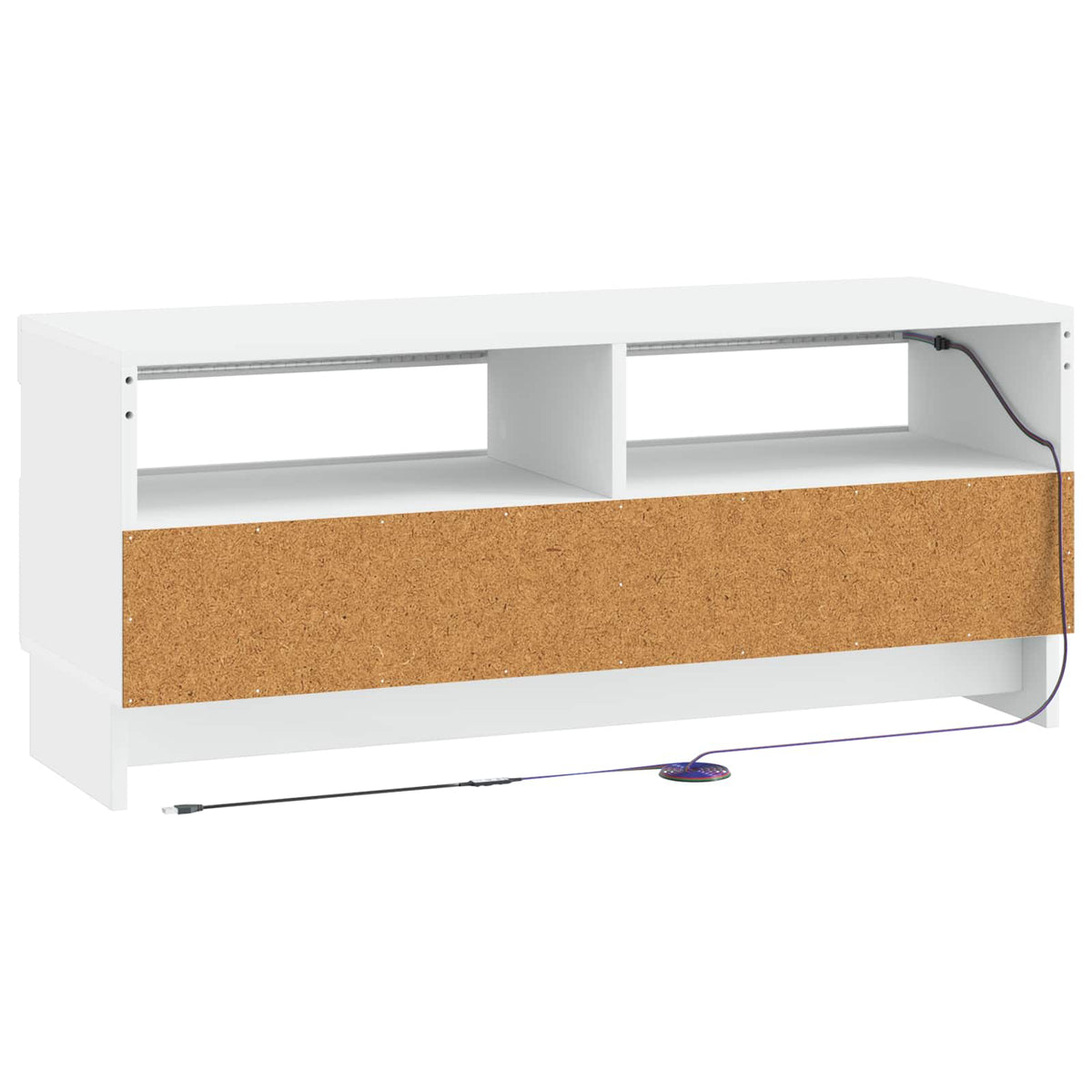 LED TV kabinet Bijela Konstruirano drvo