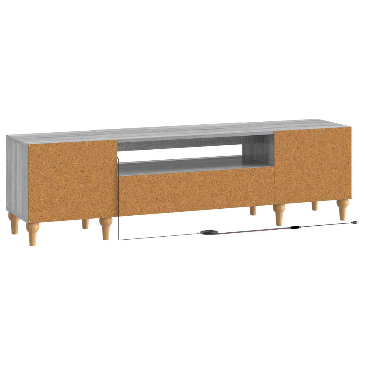 LED TV kabinet Siva Sonoma Konstruirano drvo