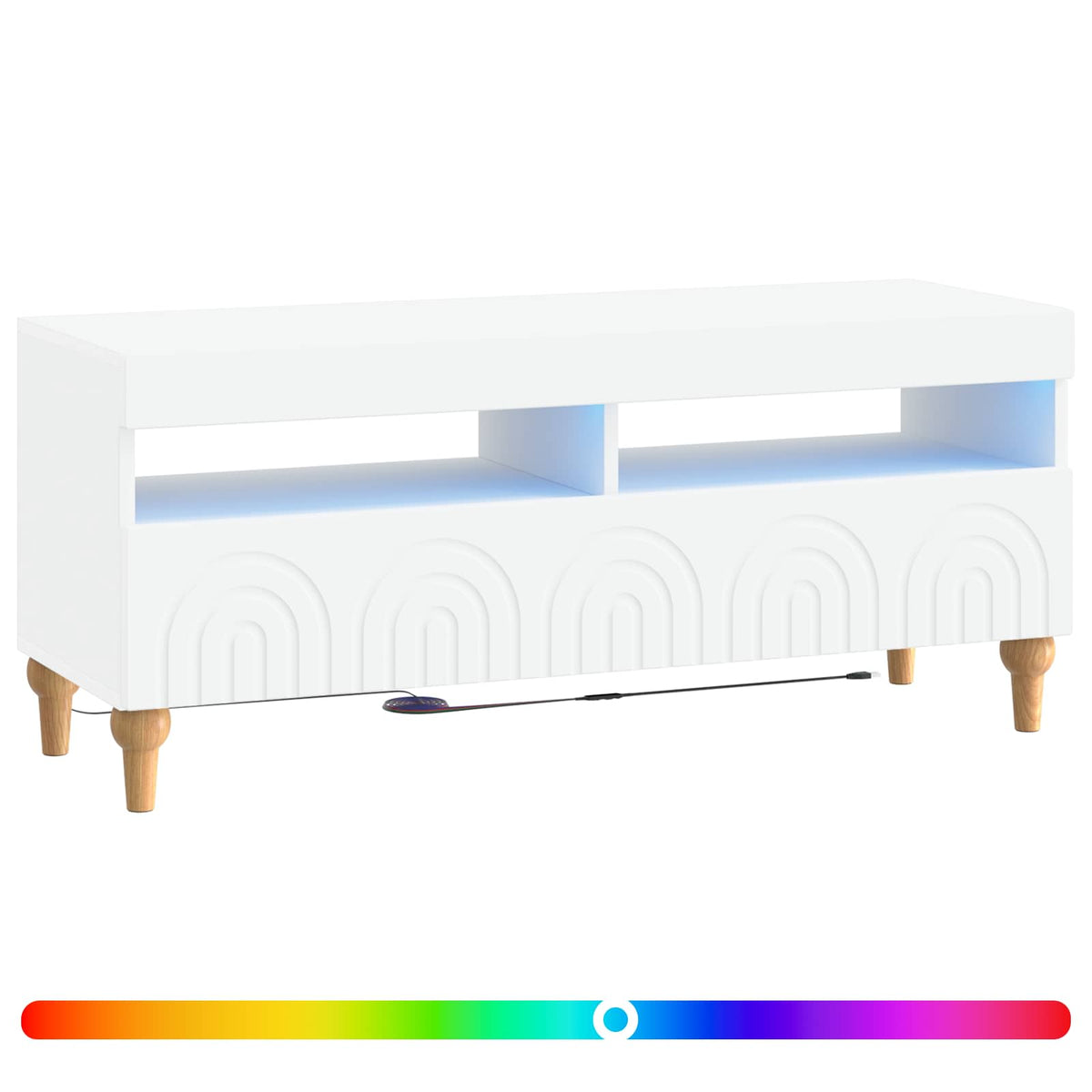 LED TV kabinet Bijela Konstruirano drvo