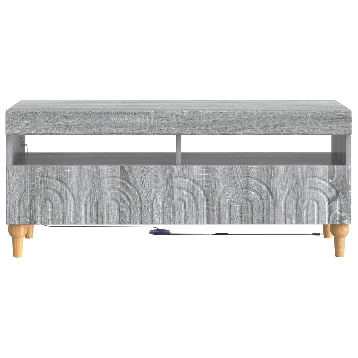 LED TV kabinet Siva Sonoma Konstruirano drvo
