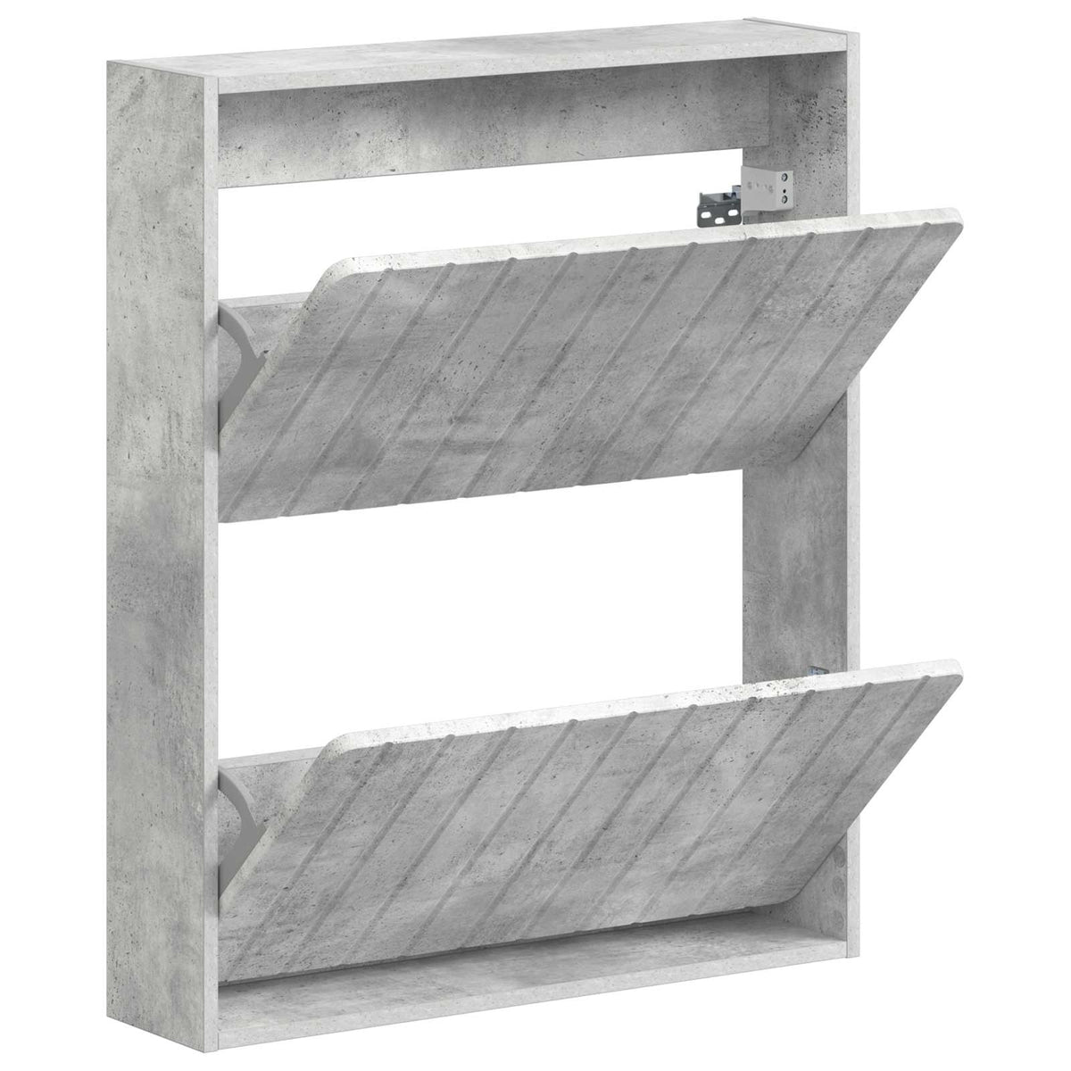 Ormar za cipele na zidu ZWOLLE 71 x 17 x 86 cm Betonska siva