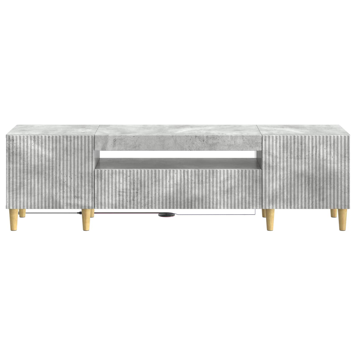 LED TV kabinet Betonska siva Konstruirano drvo