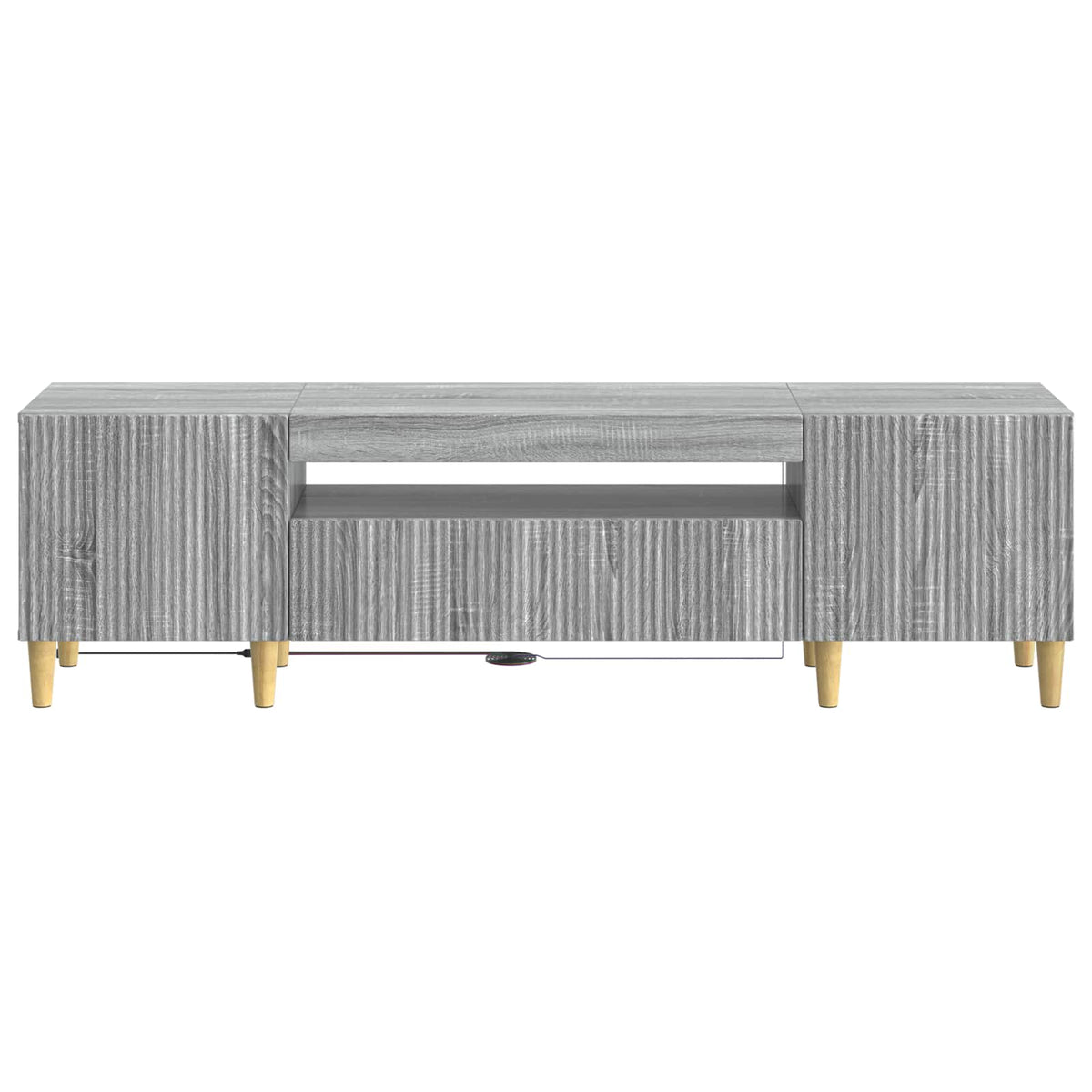 LED TV kabinet Siva Sonoma Konstruirano drvo