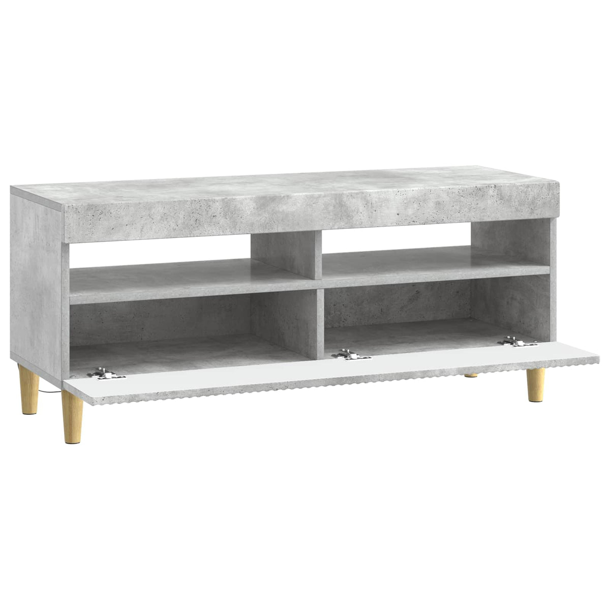 LED TV kabinet Betonska siva Konstruirano drvo