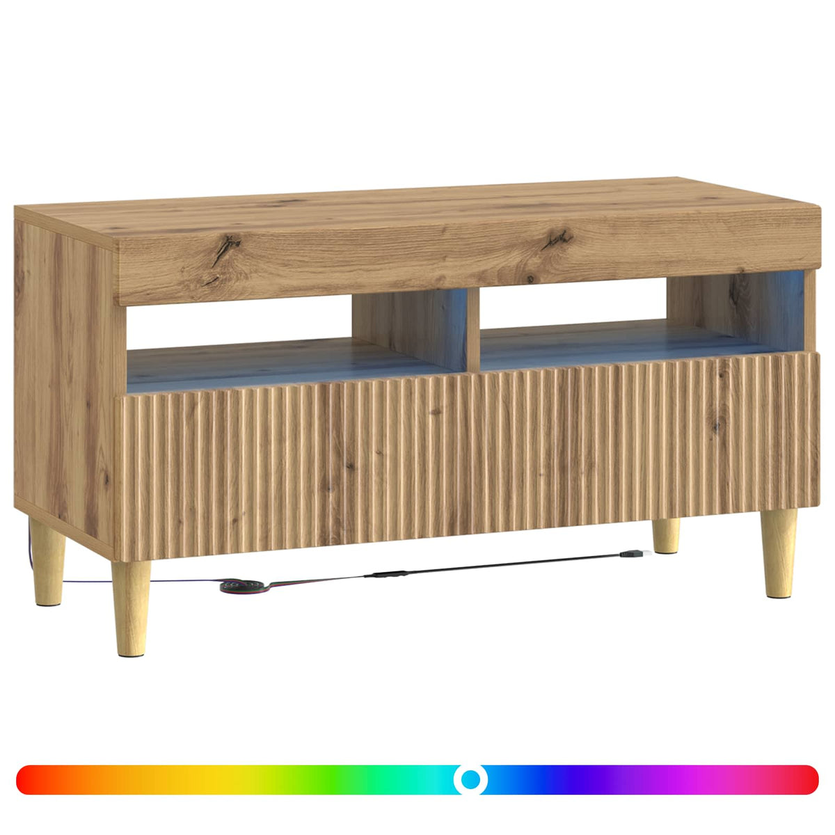 LED TV kabinet Hrast artisan Konstruirano drvo