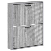 Ormar za cipele na zidu HAARLEM 71 x 17 x 86 cm Siva Sonoma