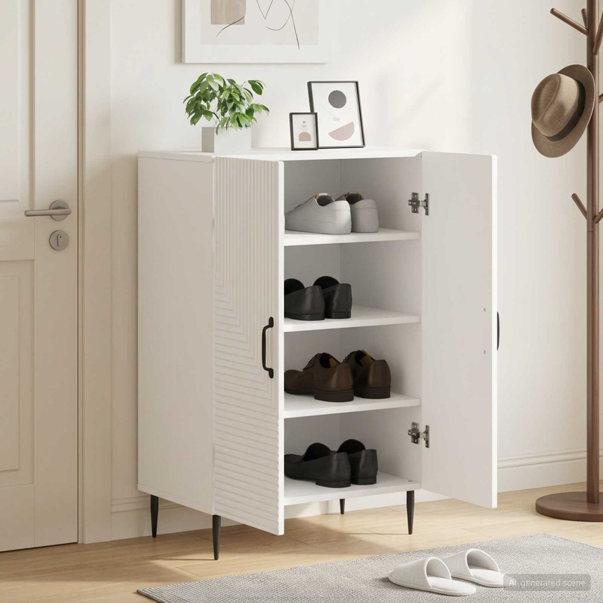 Ormar za cipele HAARLEM 59,5 x 39,5 x 89,5 cm Konstruirano drvo