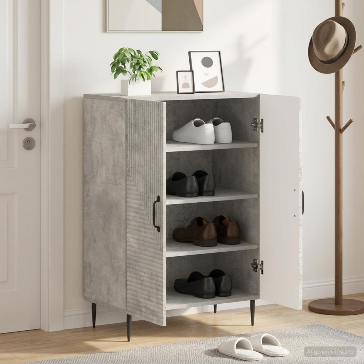 Ormar za cipele HAARLEM 59,5 x 39,5 x 89,5 cm Konstruirano drvo