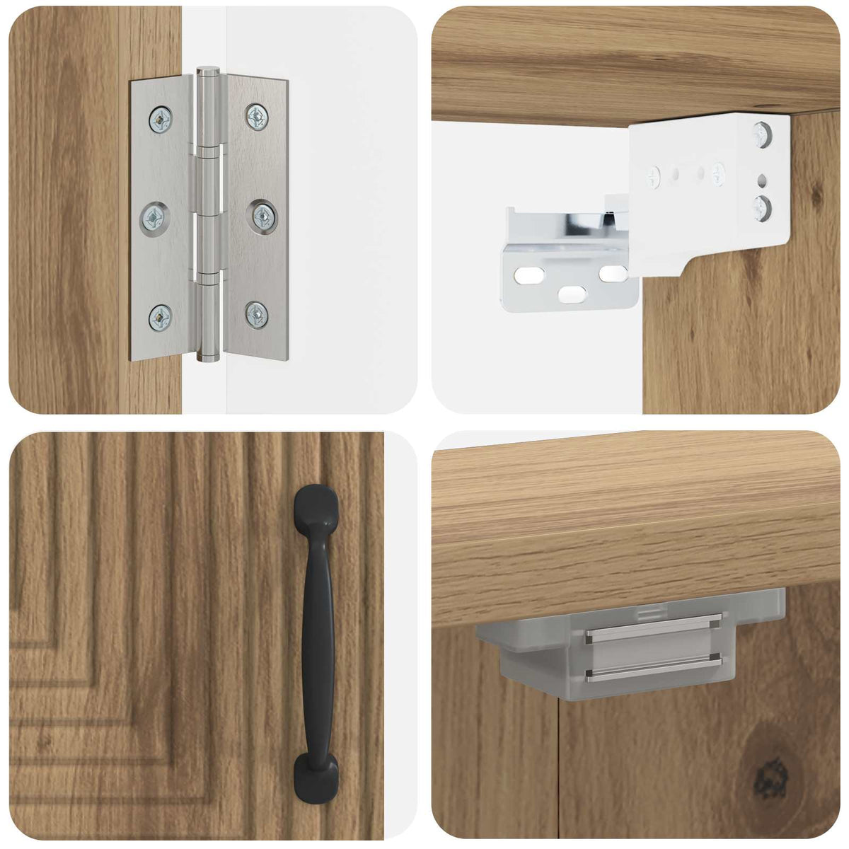 Kabinet za mete HAARLEM Hrast artisan 52,5 x 10,5 x 53,5 cm