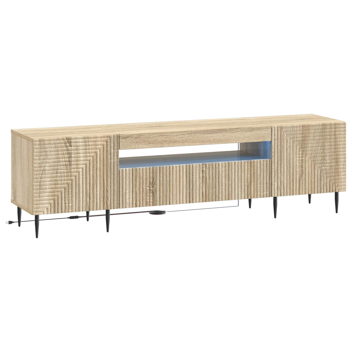 LED TV kabinet Hrast sonoma Konstruirano drvo