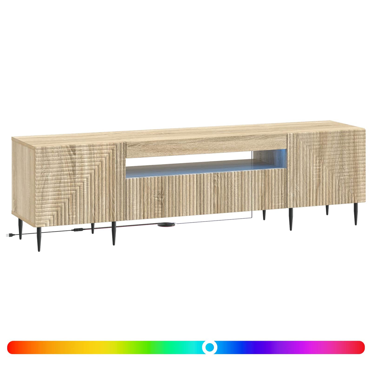 LED TV kabinet Hrast sonoma Konstruirano drvo
