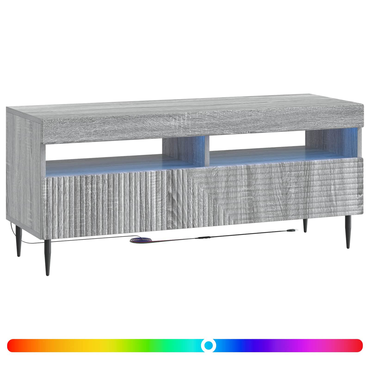 LED TV kabinet Siva Sonoma Konstruirano drvo