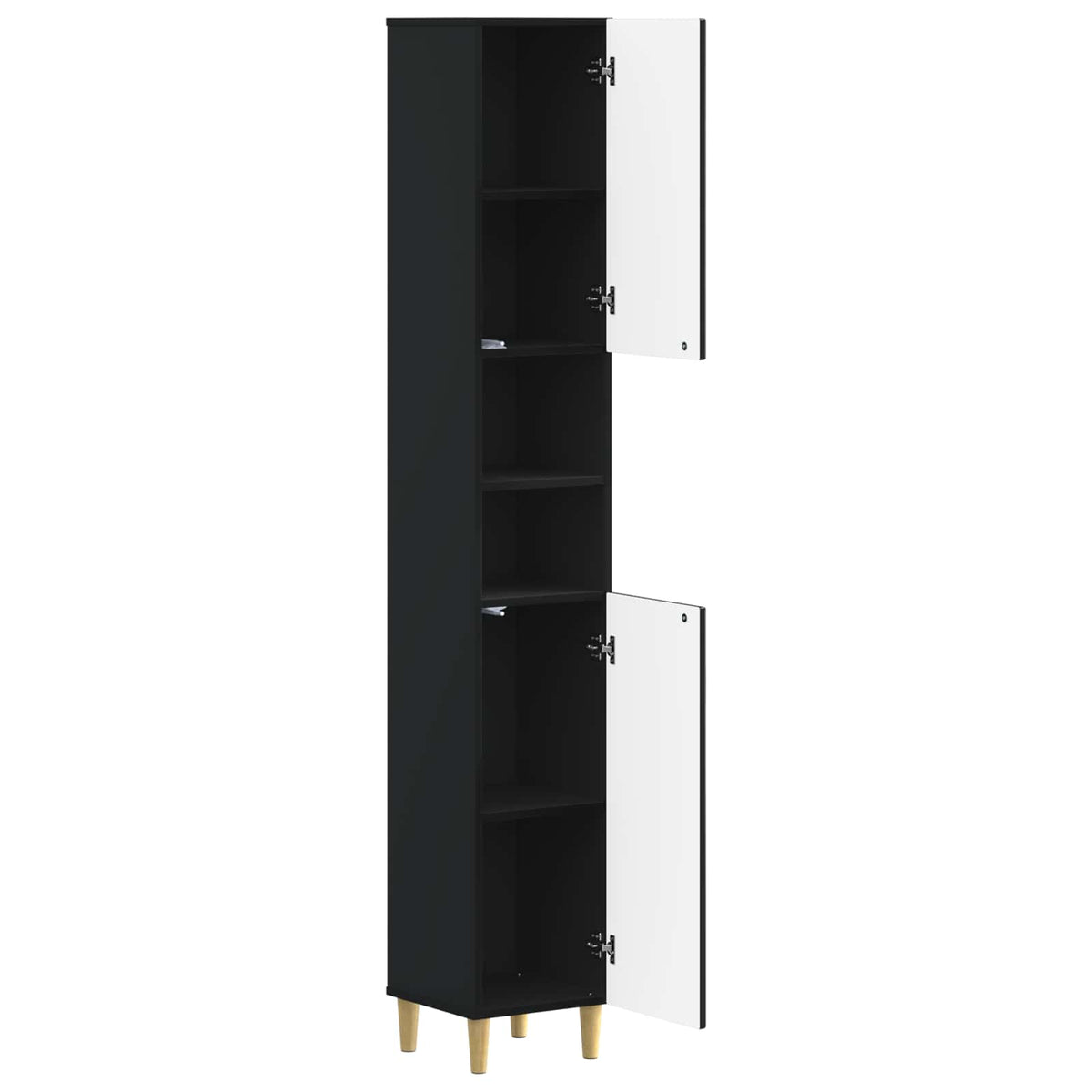 Kupaonski ormar s otvorenom policom DELFT Crna 30 x 31 x 190 cm