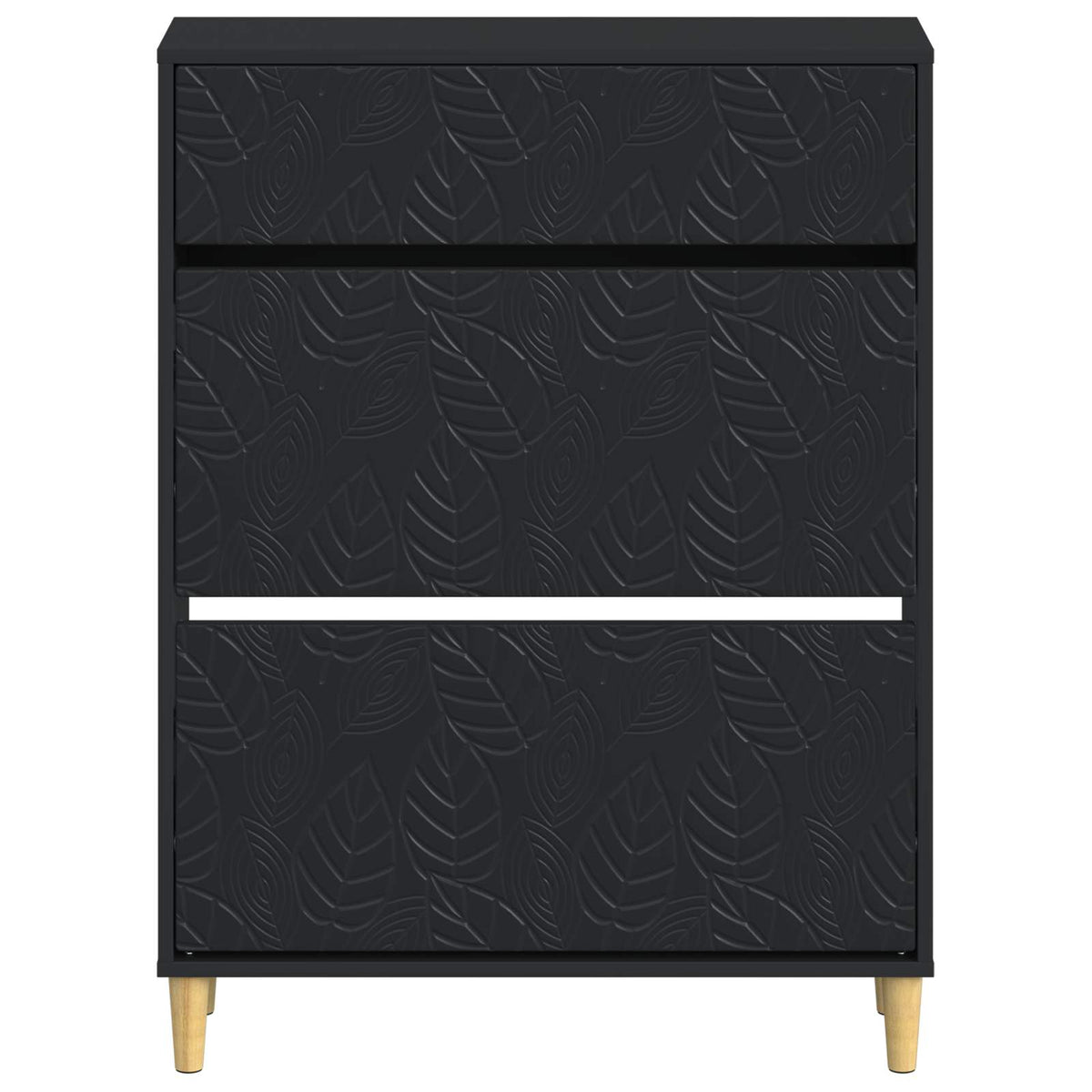 Ormar za cipele DELFT 78 x 24 x 103 cm Konstruirano drvo Crna