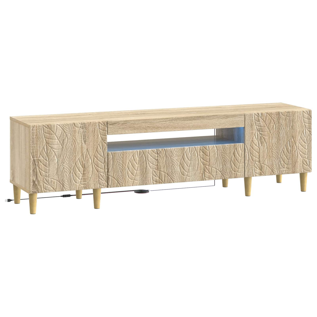 LED TV kabinet Hrast sonoma Konstruirano drvo