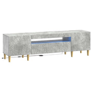 LED TV kabinet Betonska siva Konstruirano drvo