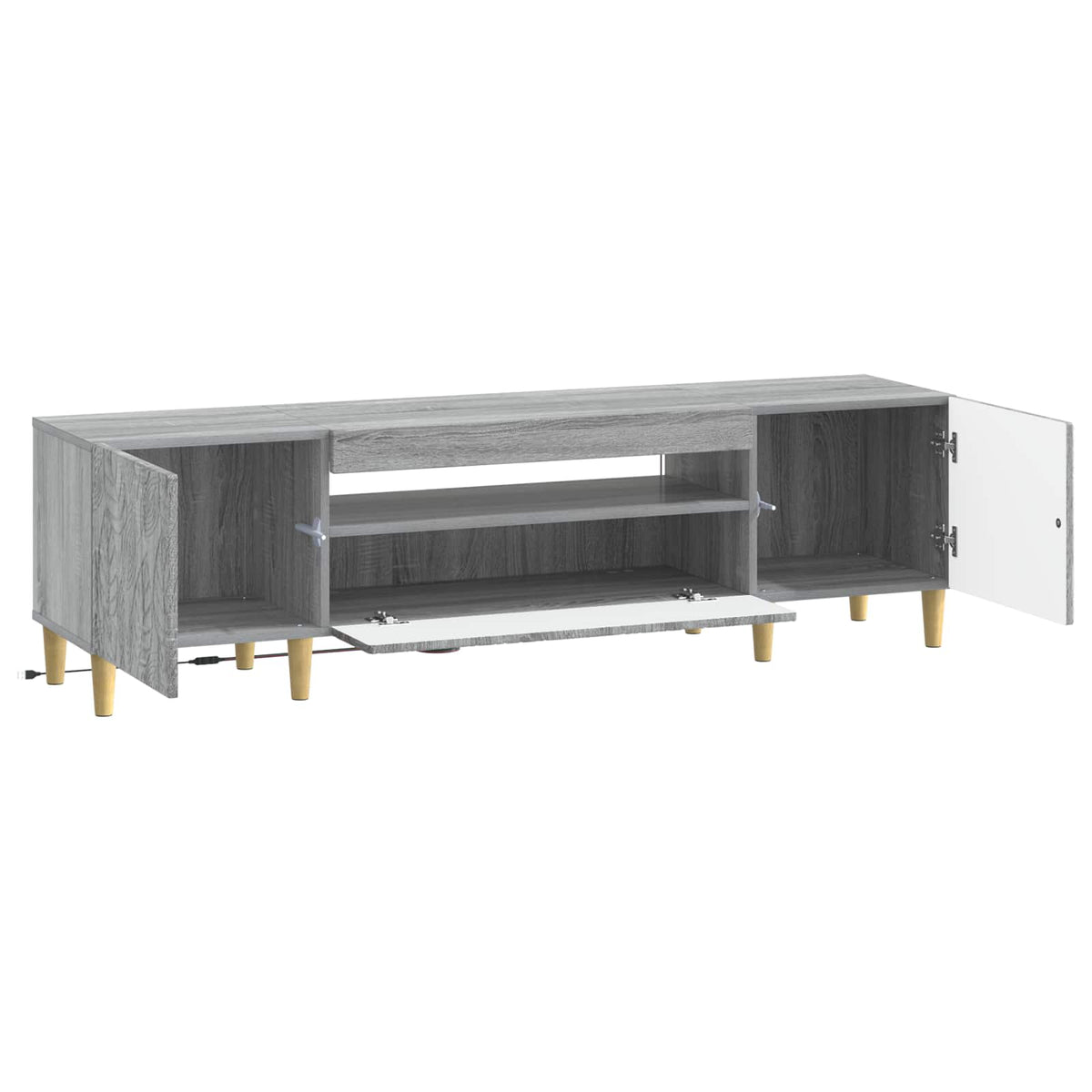 LED TV kabinet Siva Sonoma Konstruirano drvo