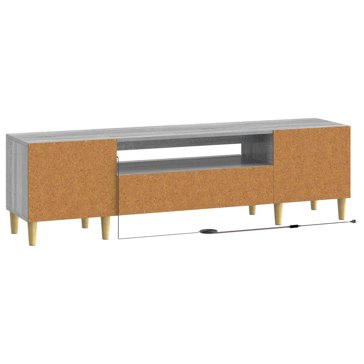 LED TV kabinet Siva Sonoma Konstruirano drvo
