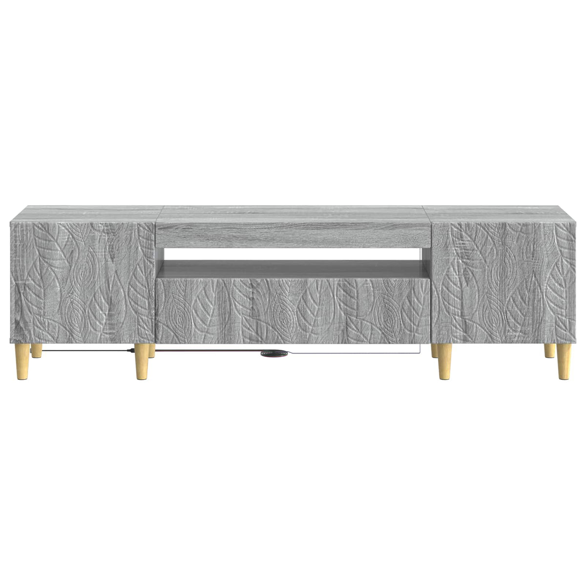 LED TV kabinet Siva Sonoma Konstruirano drvo