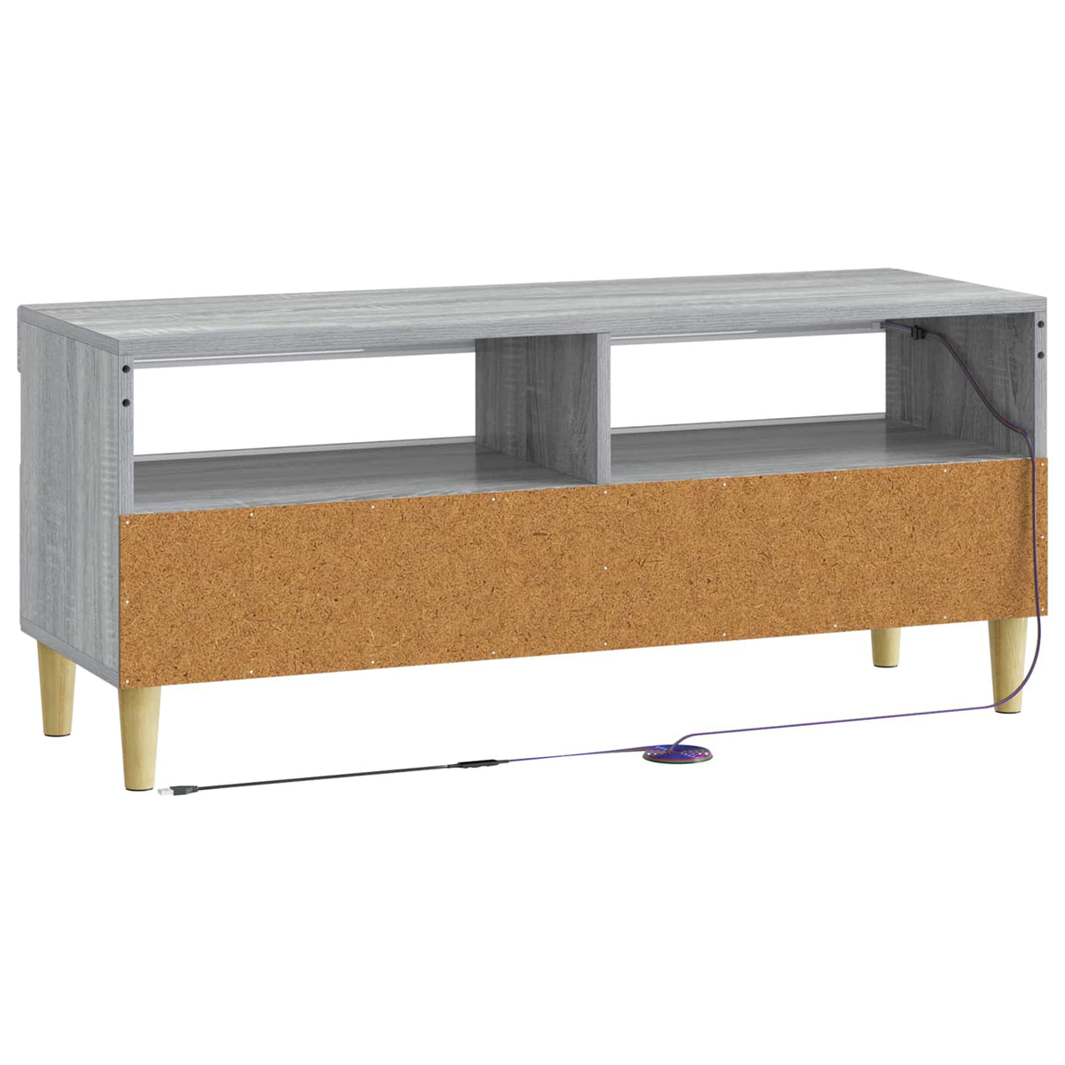 LED TV kabinet Siva Sonoma Konstruirano drvo