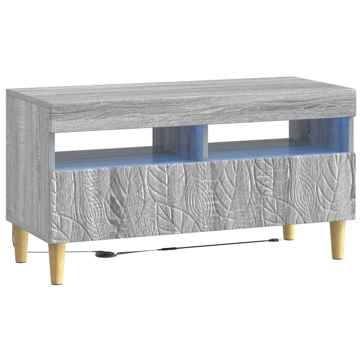 LED TV kabinet Siva Sonoma Konstruirano drvo