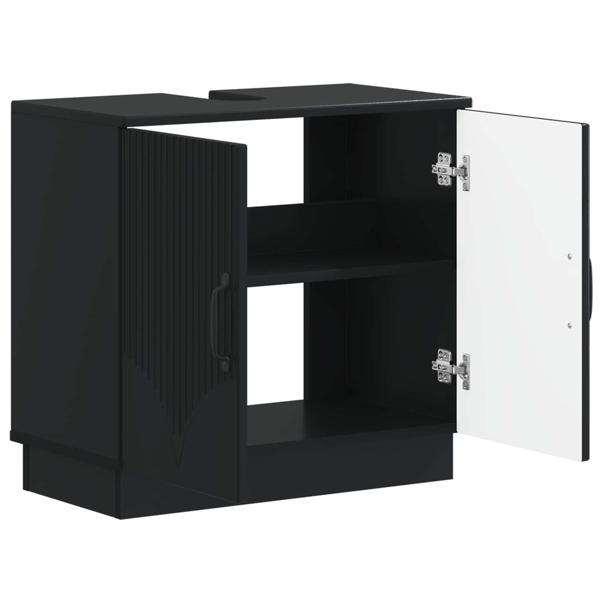 Kupaonski ormarić za sudoper HOORN Crna 59,5 x 31,5 x 56 cm