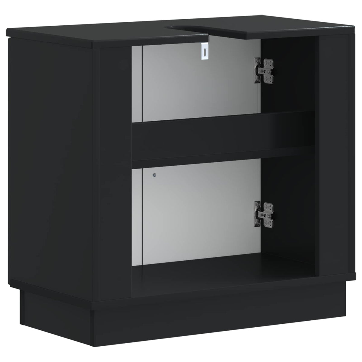 Kupaonski ormarić za sudoper HOORN Crna 59,5 x 31,5 x 56 cm