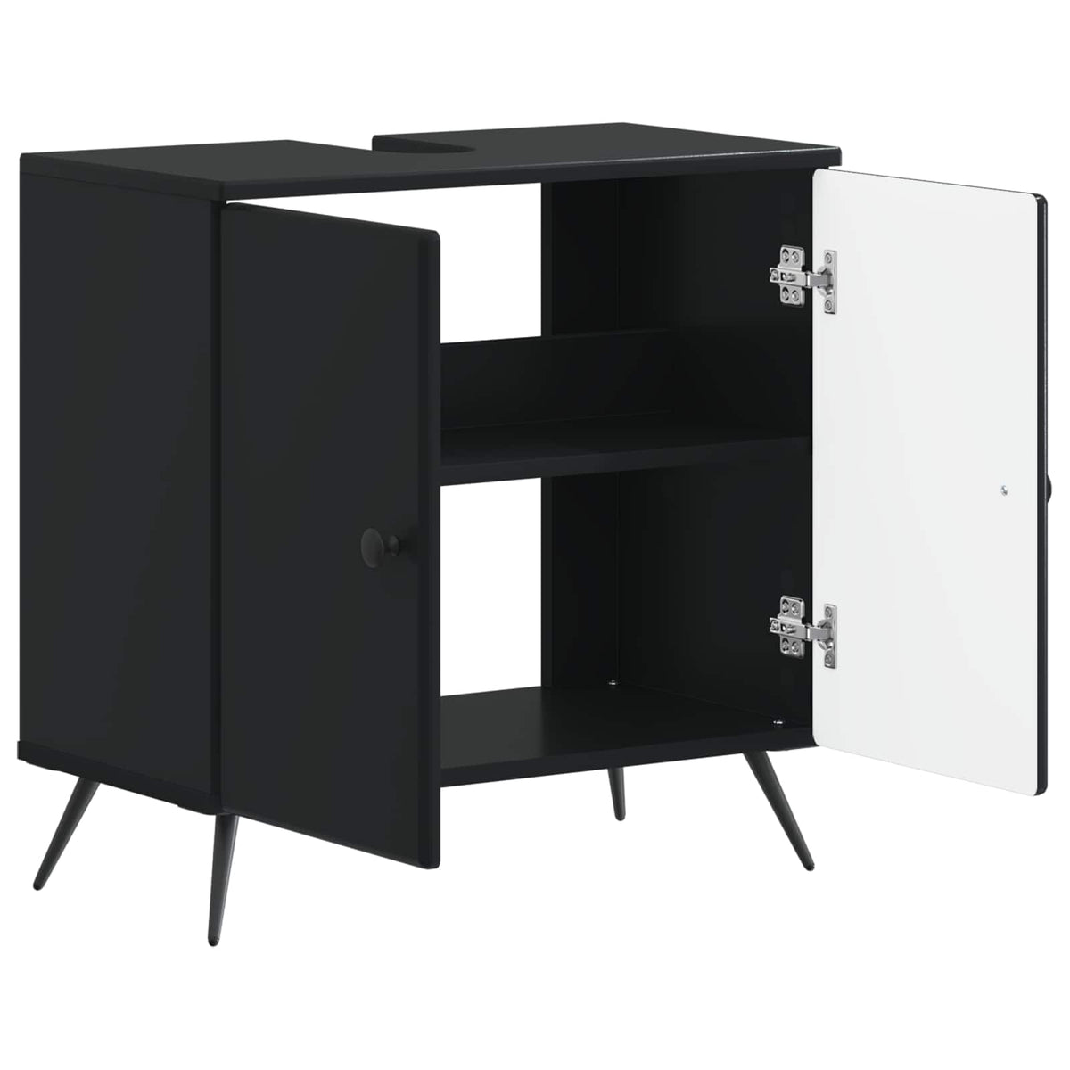 Kupaonski ormarić za sudoper BREDA Crna 59,5 x 31,5 x 59 cm