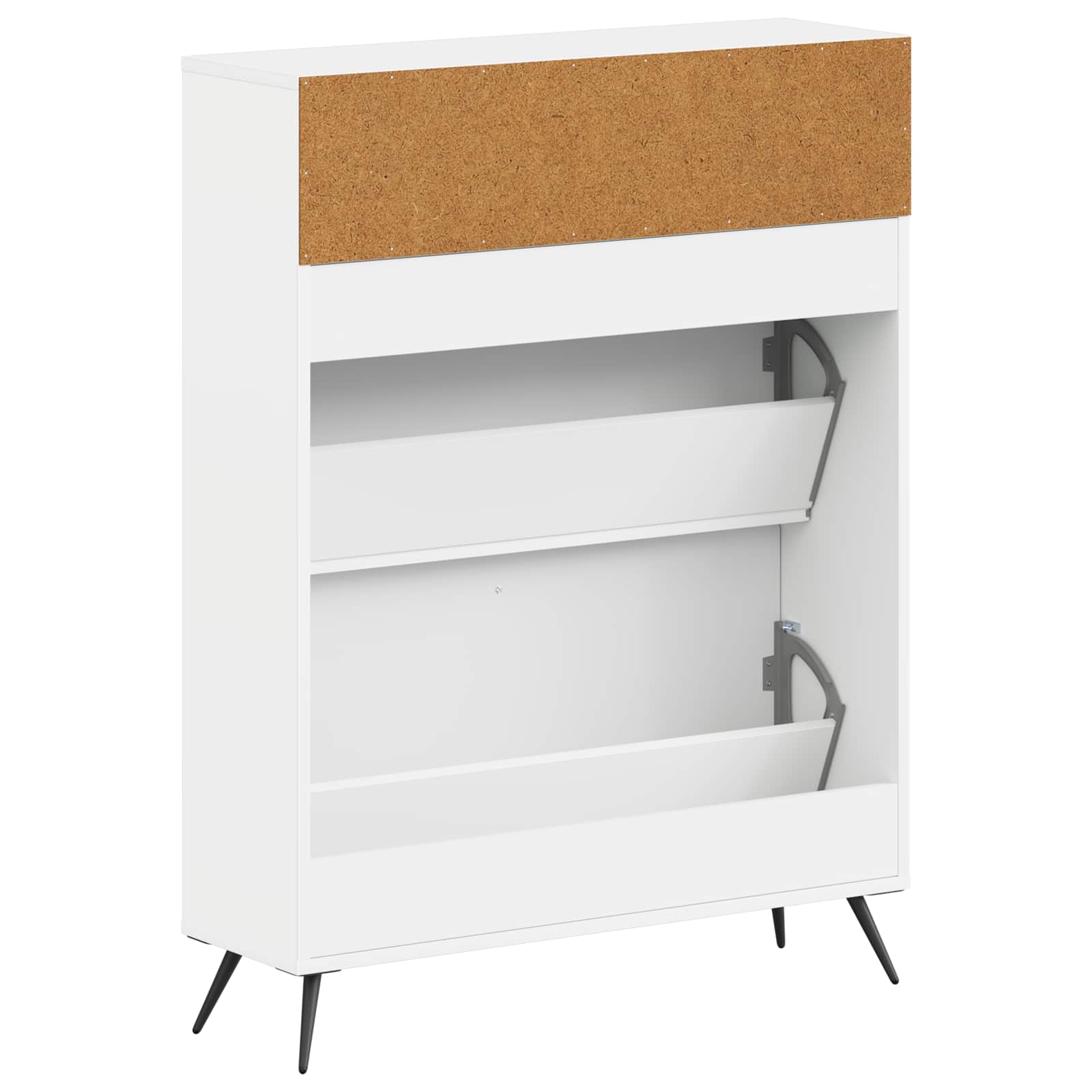 Ormar za cipele BREDA 78 x 24 x 103 cm Konstruirano drvo Bijela