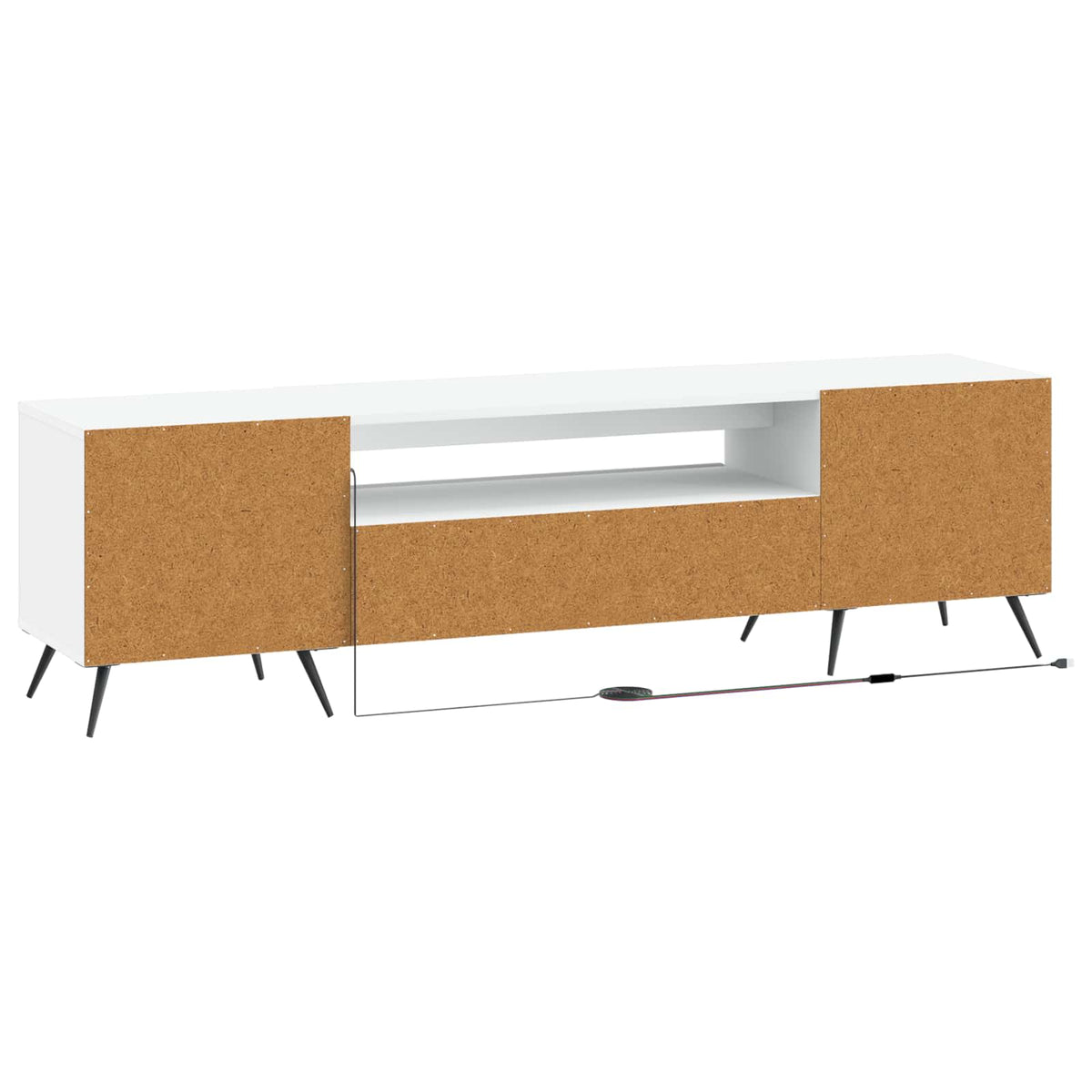 LED TV kabinet Bijela Konstruirano drvo