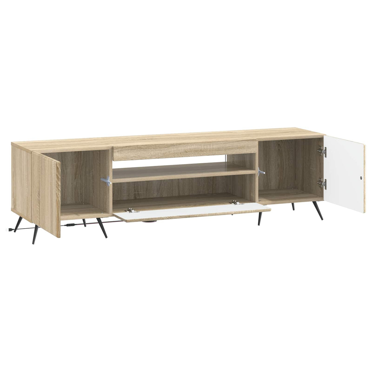 LED TV kabinet Hrast sonoma Konstruirano drvo