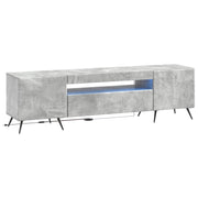 LED TV kabinet Betonska siva Konstruirano drvo