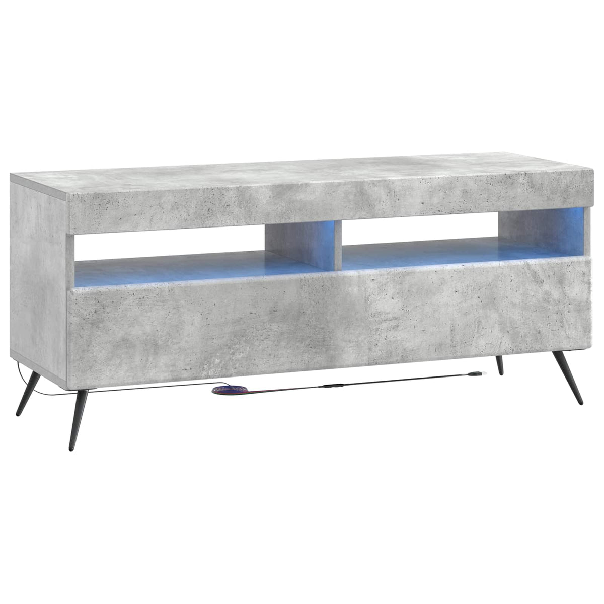 LED TV kabinet Betonska siva Konstruirano drvo