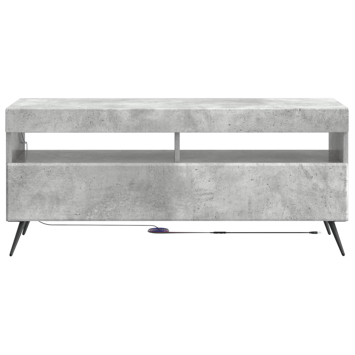 LED TV kabinet Betonska siva Konstruirano drvo