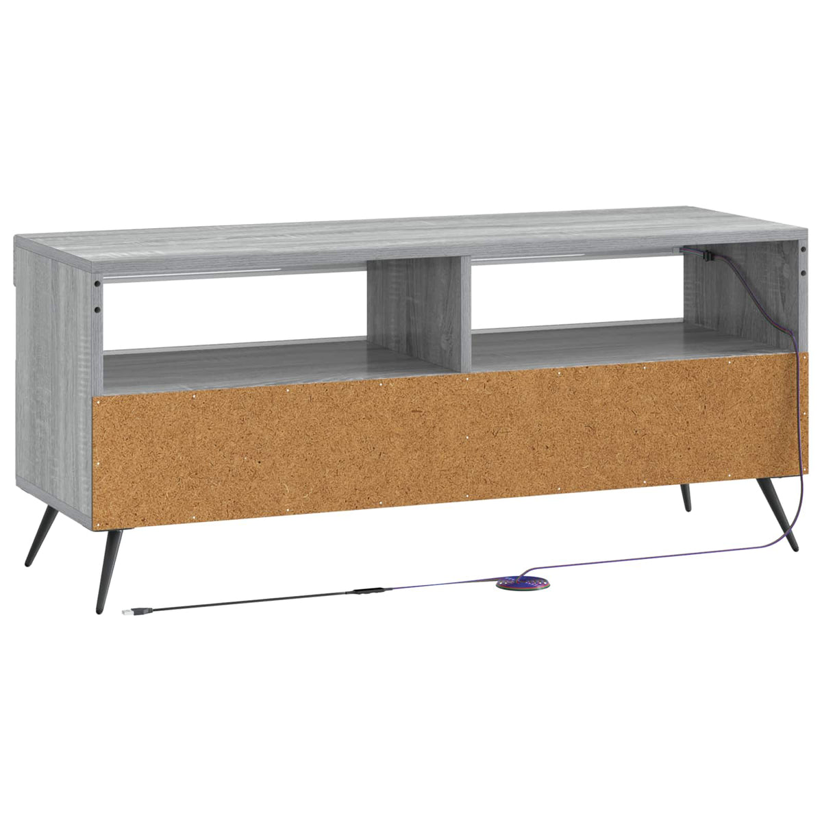LED TV kabinet Siva Sonoma Konstruirano drvo