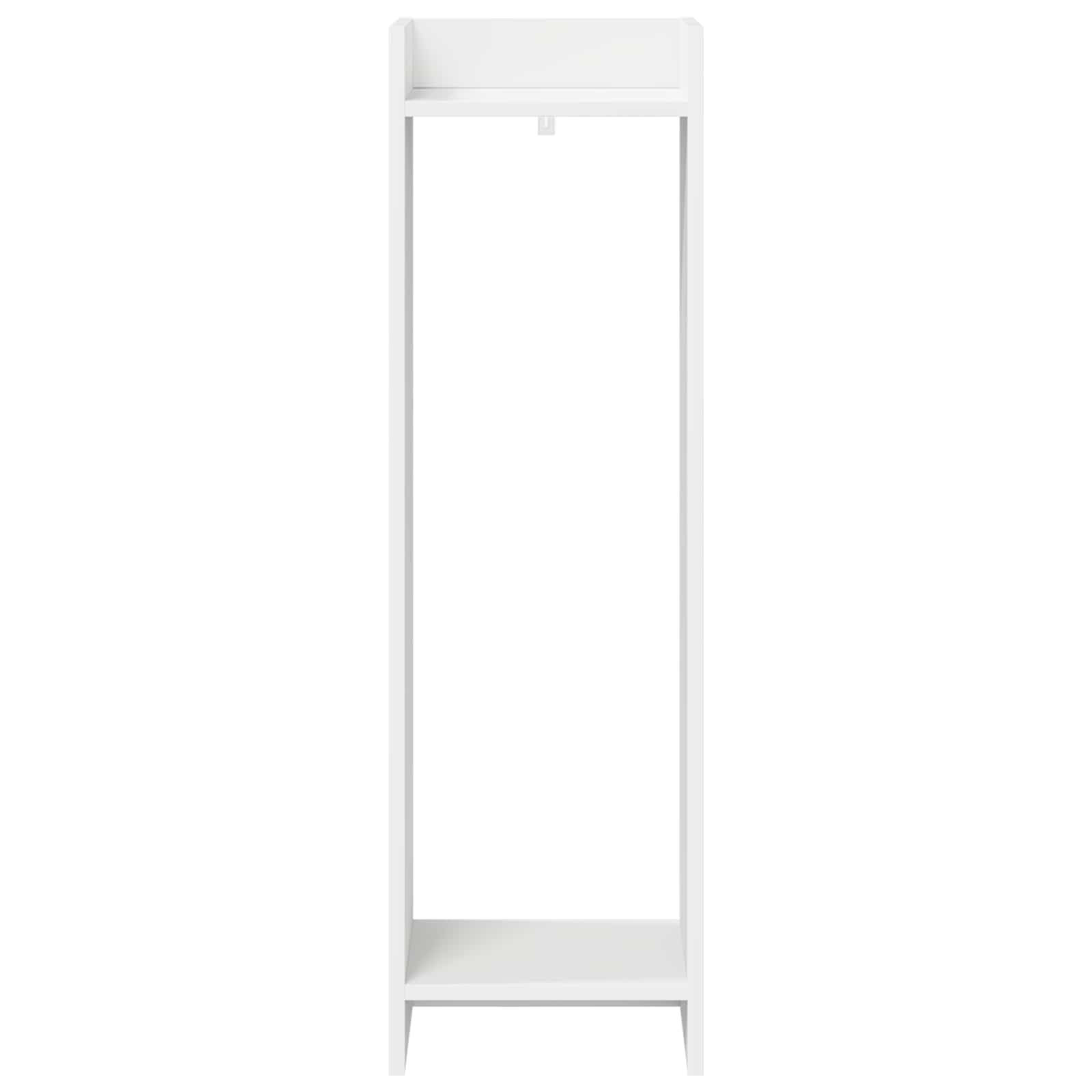 Stalak za biljke s policom 2 pcs Bijeli 30 x 30 x 100 cm