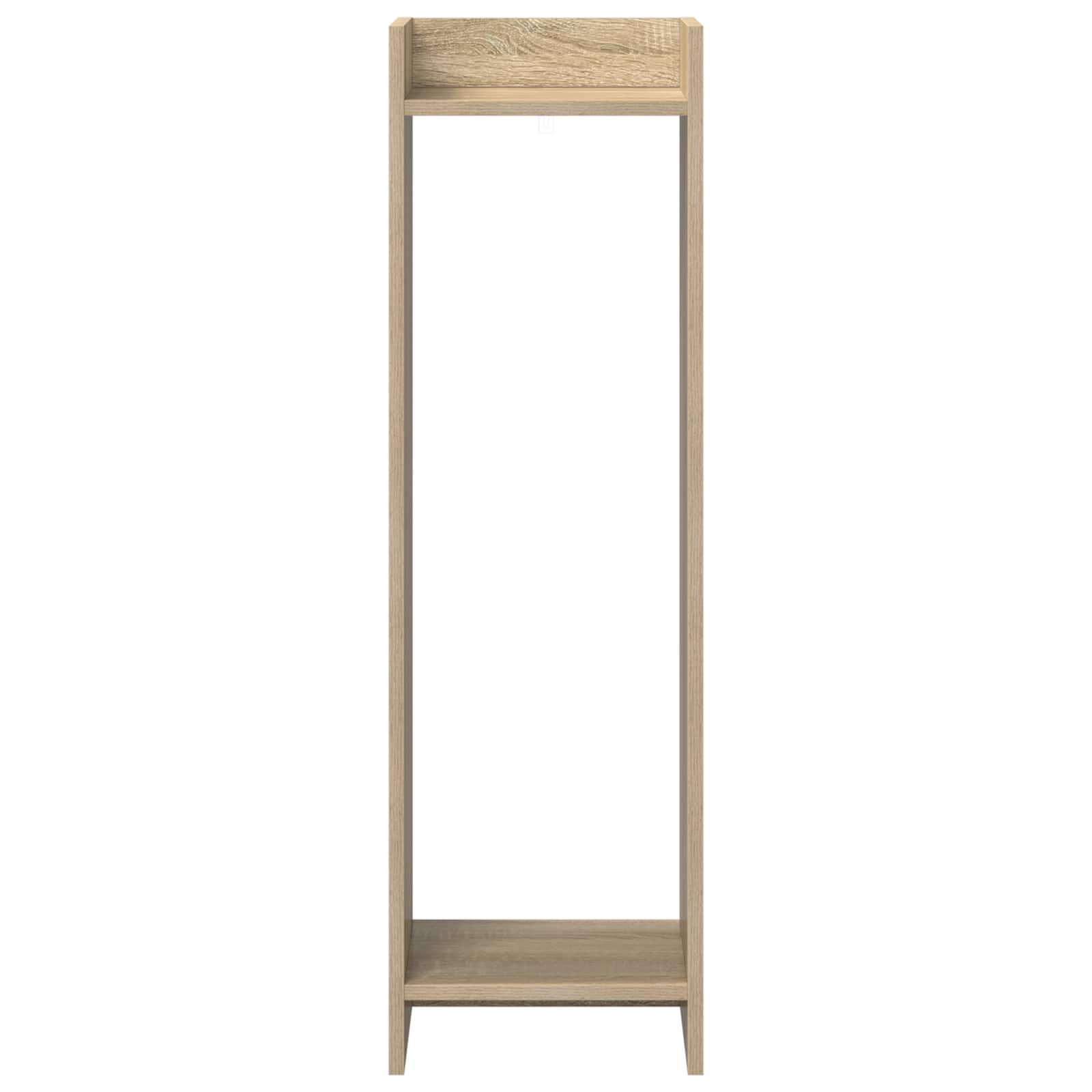 Stalak za biljke s policom Sonoma hrast 30 x 30 x 100 cm